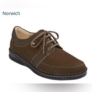 Finn Comfort Germany Norwich, Low Shoe, Espresso Kaffee Brown 11 Wide